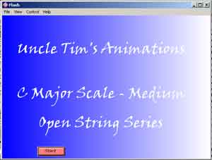 C major scale medium speed